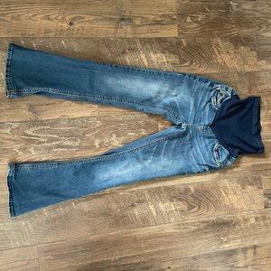 Indigo Blue boot cut maternity jeans size small